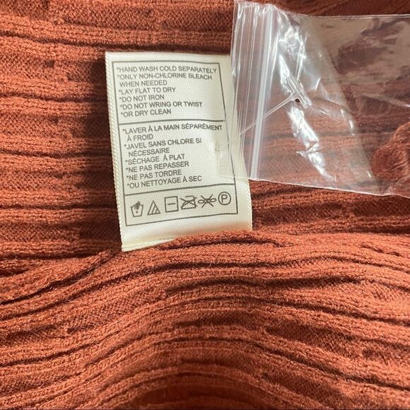 BB Dakota Steve Madden Cable Knit Rust Orange Mini Skirt M NWT - Picture 8 of 15